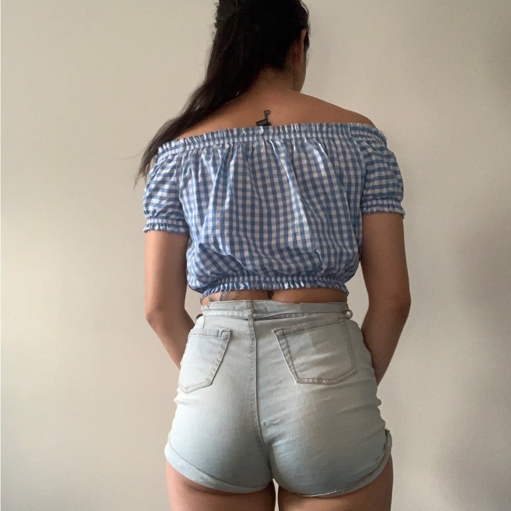 ๐บ Streetwear Society Plaid Checkered Crop Top - Women's Size Medium ๐บ - Picture 2 of 10